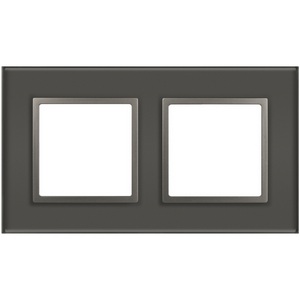 Изображение товара Рамка на 2 поста (титан) ЭРА 14-5102-16