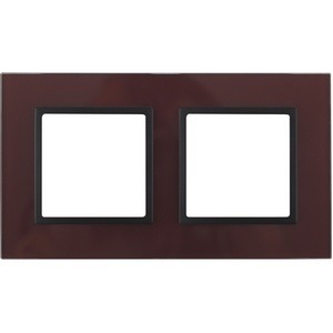 Изображение товара Рамка на 2 поста (бордовый,антрацит) ЭРА 14-5102-25