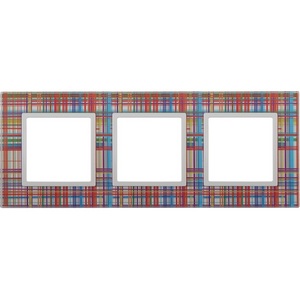 Изображение товара Рамка на 3 поста (прозрачный, белый) ЭРА 14-5103-00