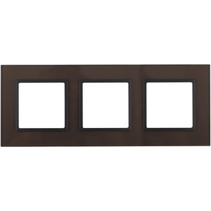 Изображение товара Рамка на 3 поста (бронза, антрацит) ЭРА 14-5103-13