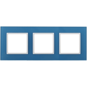 Изображение товара Рамка на 3 поста (голубой, белый) ЭРА 14-5103-28