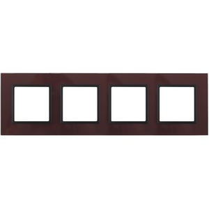 Изображение товара Рамка на 4 поста (бордовый,антрацит) ЭРА 14-5104-25