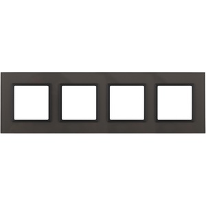 Изображение товара Рамка на 4 поста (серый, антрацит) ЭРА 14-5104-32