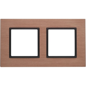 Изображение товара Рамка на 2 поста (медь, антрацит) ЭРА 14-5202-14