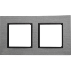 Изображение товара Рамка на 2 поста (титан, антрацит) ЭРА 14-5202-42