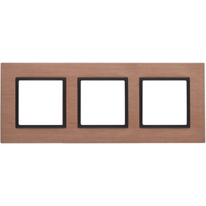 Изображение товара Рамка на 3 поста (медь, антрацит) ЭРА 14-5203-14