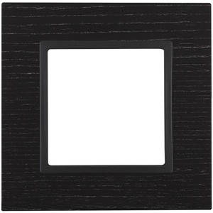 Изображение товара Рамка на 1 пост (черное дерево, антрацит) ЭРА 14-5301-05