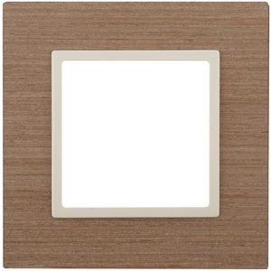 Изображение товара Рамка на 1 пост (ясень, слоновая кость) ЭРА 14-5301-07