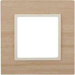 Изображение товара Рамка на 1 пост (клён, слоновая кость) ЭРА 14-5301-11