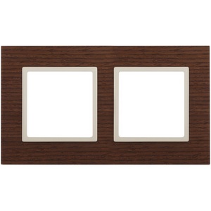 Изображение товара Рамка на 2 поста (дуб, слоновая кость) ЭРА 14-5302-09