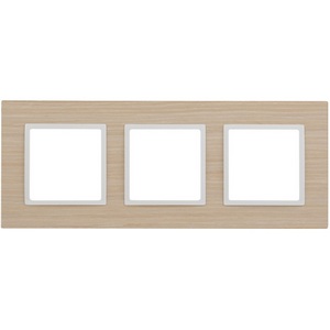 Изображение товара Рамка на 3 поста (беленый дуб, белый) ЭРА 14-5303-01