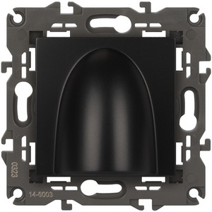 Изображение товара Вывод кабеля встраиваемый (антрацит) ЭРА 14-6003-05