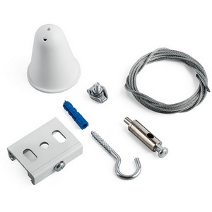 Изображение товара Комплект для подвесного монтажа трехфазного шинопровода белый 3м Б0049744 ЭРА STR-30-W-MK-3