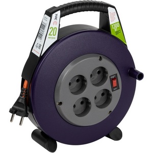 Изображение товара Удлинитель 4-х местный без заземления 20 метров в закрытом корпусе ЭРА BPx-4-2x0,75-20m