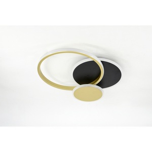 Изображение товара Потолочная люстра светодиодная с пультом ЭРА City CLL-1-60-RC BK+GD