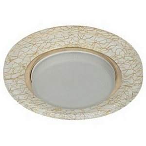 Изображение товара Встраиваемый светильник круглый DK80 WH/GD ЭРА