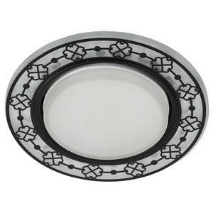 Изображение товара Встраиваемый светильник круглый с подсветкой DK LD28 WH/BK ЭРА