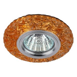 Изображение товара Встраиваемый светильник круглый с подсветкой DK LD4 TEA/WH ЭРА