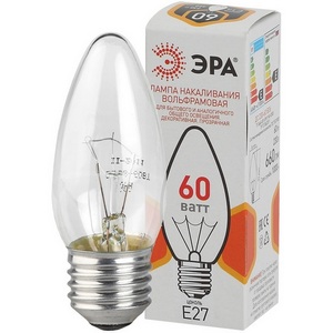 Изображение товара Лампочка накаливания E27 75 Вт ЭРА B36 ДС 230-60-3