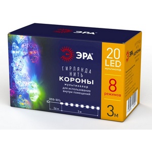 Изображение товара Светодиодная гирлянда Нить Короны 3м ЭРА ENIN-3K