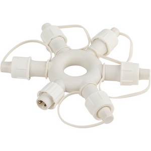 Изображение товара Разветвитель круговой для гирлянд 6 гнезд 24 В ЭРА ERAPS-OR2