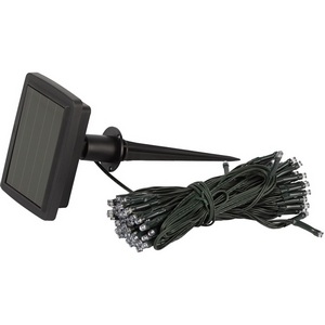 Изображение товара Садовая гирлянда светодиодная на солнечной батарее Бахрома холодный свет 2,4x0,5 м ЭРА ERASF22-29