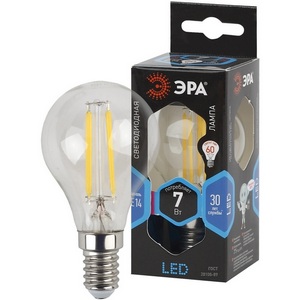 Изображение товара Лампочка светодиодная филаментная E14 7W ЭРА F-LED P45-7W-840-E14