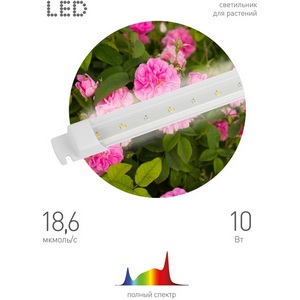 Изображение товара Светильник для растений светодиодный ЭРА FITO-10W-Т5-Ra90-Slim