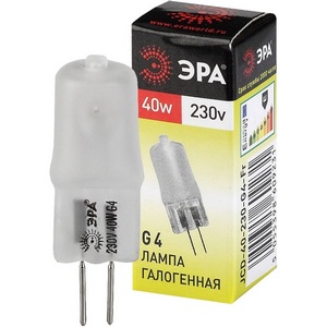 Изображение товара Лампочка галогеновая G4 40 Вт ЭРА G4-JCD-40W-230V-FR G4-JCD-40W-230V-FR