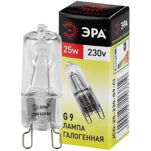 Изображение товара Лампочка галогеновая G9 25W ЭРА G9-JCD-25-230V-CL