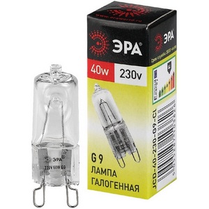 Изображение товара Лампочка галогеновая G9 40W ЭРА G9-JCD-40-230V-CL