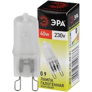 Изображение товара Лампочка галогеновая G9 40W ЭРА G9-JCD-40-230V-FR