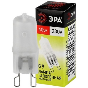 Изображение товара Лампочка галогеновая G9 60W ЭРА G9-JCD-60-230V-FR