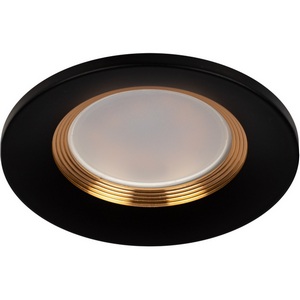 Изображение товара Точечный светильник круглый ЭРА KL107 BK/GD