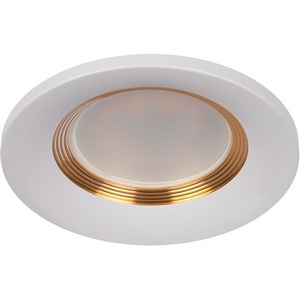 Изображение товара Точечный светильник круглый ЭРА KL107 WH/GD