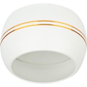 Изображение товара Точечный светильник круглый ЭРА KL81 WH/GD