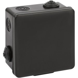 Изображение товара Коробка разветвительная открытой установки (черный) IP54 ЭРА KOR-100-100-50-8g-B