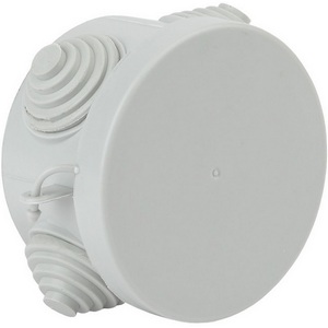 Изображение товара Коробка разветвительная открытой установки (серый) IP54 ЭРА KOR-65-40-4g