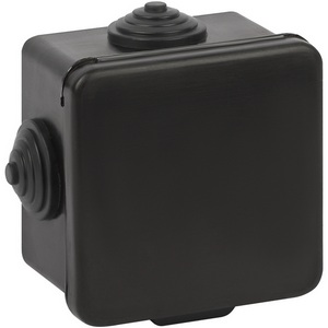 Изображение товара Коробка разветвительная открытой установки (черный) IP54 ЭРА KOR-65-65-50-4g-B