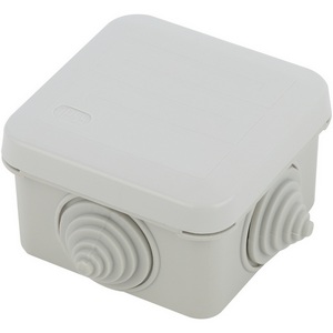 Изображение товара Коробка разветвительная открытой установки (серый) IP55 ЭРА KORz-70-70-40-4gv