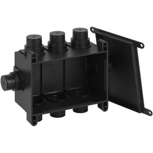 Изображение товара Коробка монтажная 8 входов (черный) IP44 ЭРА KRM-118-76-60