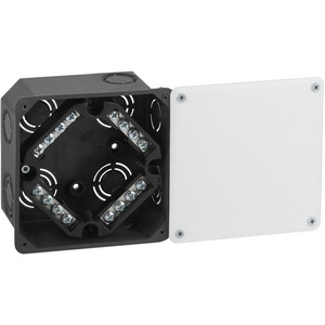 Изображение товара Коробка монтажная скрытой установки (черный) ЭРА KRT-k-107-107-50