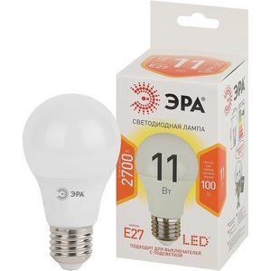 Изображение товара Лампочка светодиодная E27 11W ЭРА LED A60-11W-827-E27