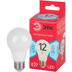 Изображение товара Лампочка светодиодная E27 12W ЭРА LED A60-12W-840-E27 R