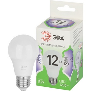 Изображение товара Лампочка светодиодная E27 12W ЭРА LED A60-12W-865-E27 GL