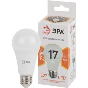 Изображение товара Лампочка светодиодная E27 17W ЭРА LED A60-17W-827-E27