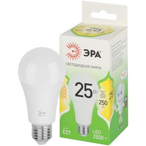 Изображение товара Лампочка светодиодная E27 25W ЭРА LED A60-25W-830-E27 GL