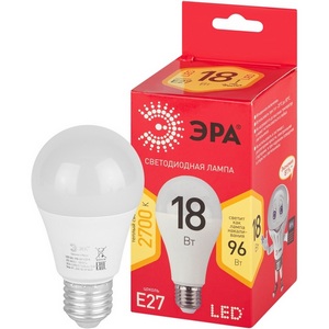 Изображение товара Лампочка светодиодная E27 18 Вт ЭРА LED A65-18W-827-E27 R LED A65-18W-827-E27 R