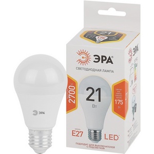 Изображение товара Лампочка светодиодная E27 21W ЭРА LED A65-21W-827-E27