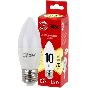 Изображение товара Лампочка светодиодная E27 10W ЭРА LED B35-10W-827-E27 R